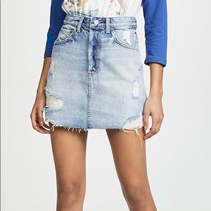 Boyish Corey High Rise Denim Skirt